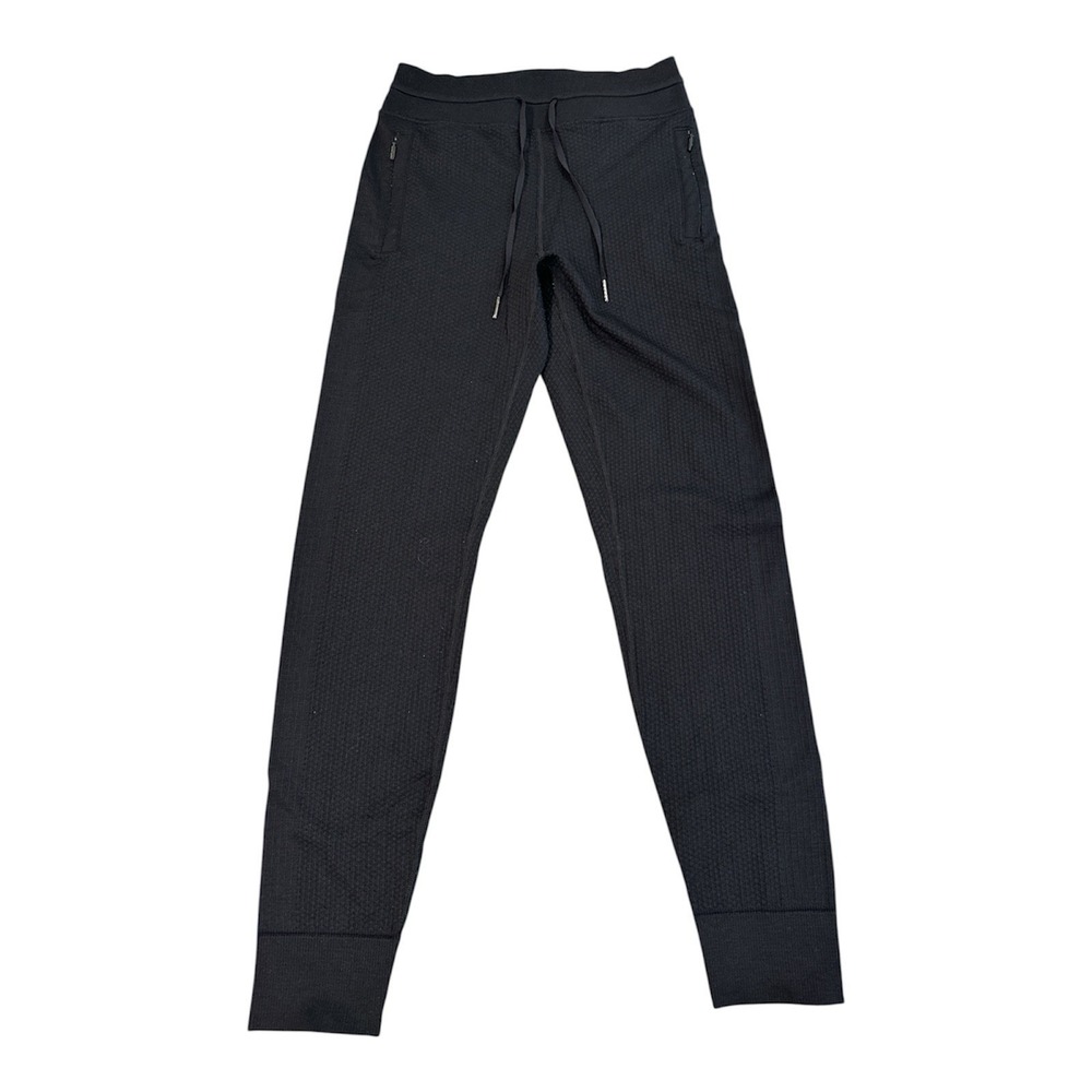 Lululemon Enginered Warmth Jogger Sz 4 Black Merino Wool Blend D-String-LW5CR6S